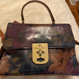Patricia Nash Chauny Satchel purse UEC Peruvian painting collection